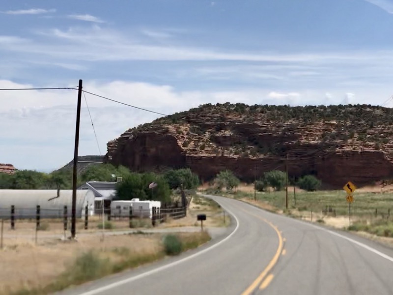 Along ​​CO Route 141 northeast of Driggs Mansion - one of Colorado's best motorcycle rides
